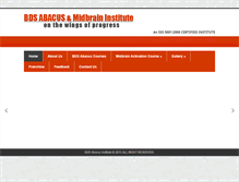Tablet Screenshot of bdsabacusinstitute.com